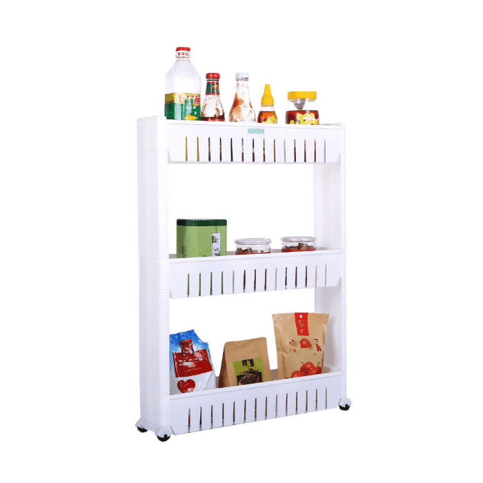 Carrito Organizador Con Ruedas  y 3 Estantes